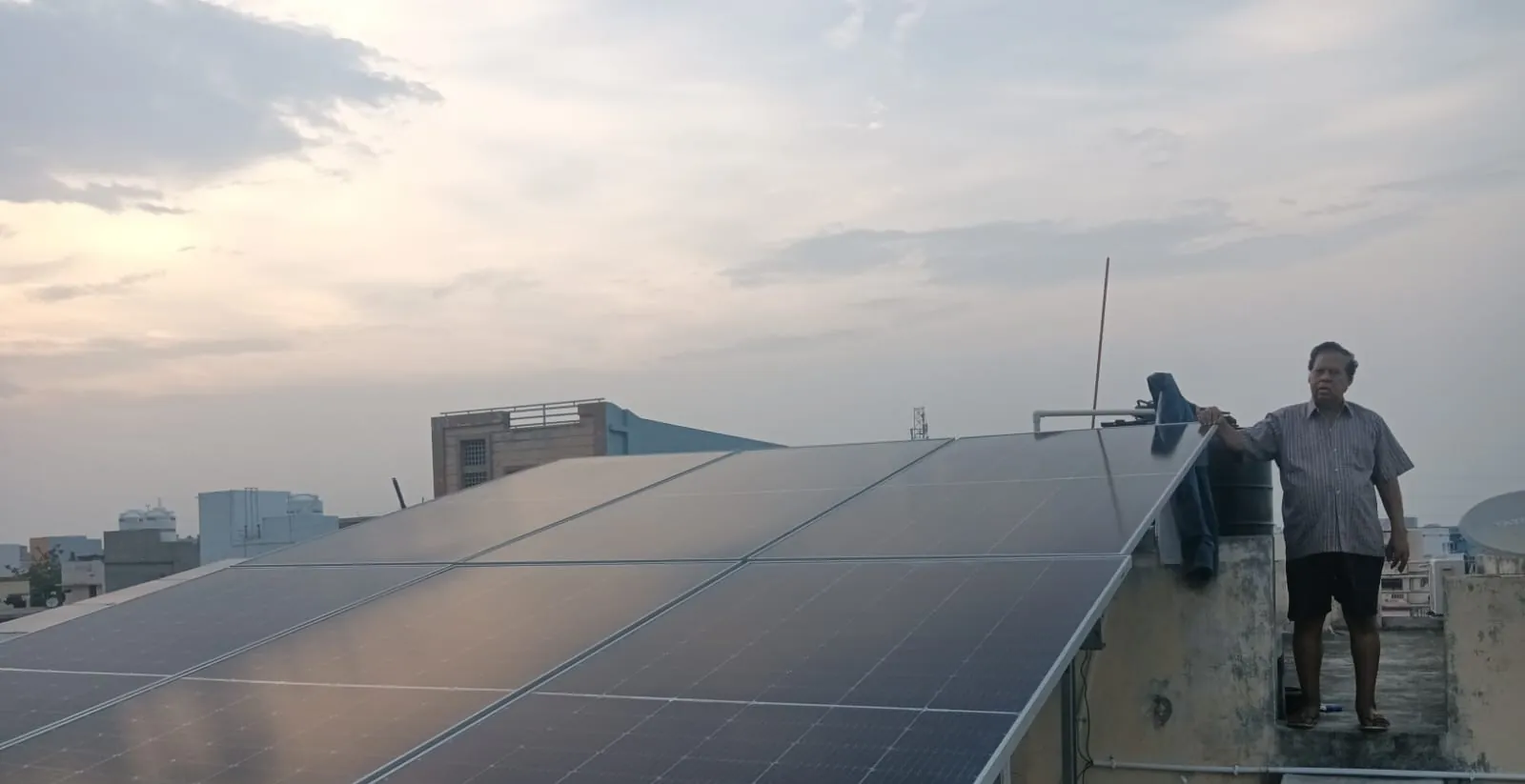 Solar installation for Kishore Chandra Dash