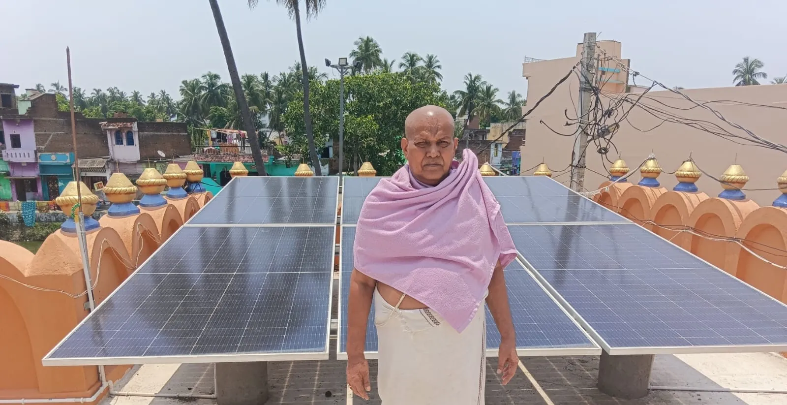 Solar installation for Lalit Mohan Das