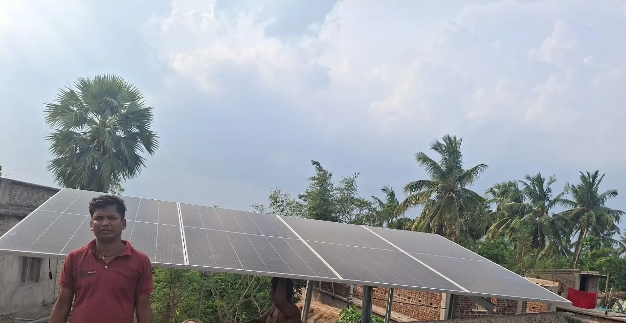 Solar installation for Pradip Malick