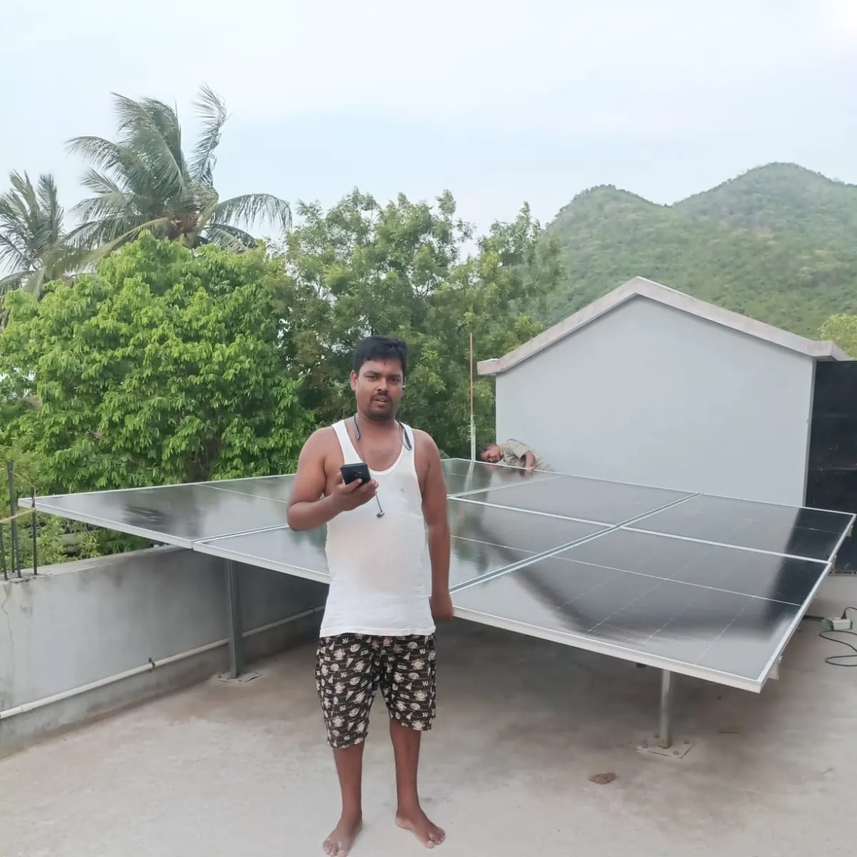 Solar installation for Sandeep Pattnaik