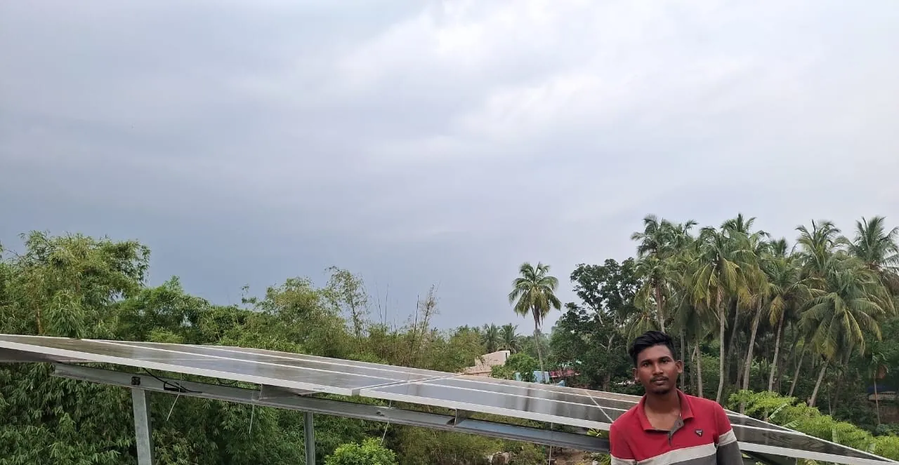 Solar installation for Soumya Panda